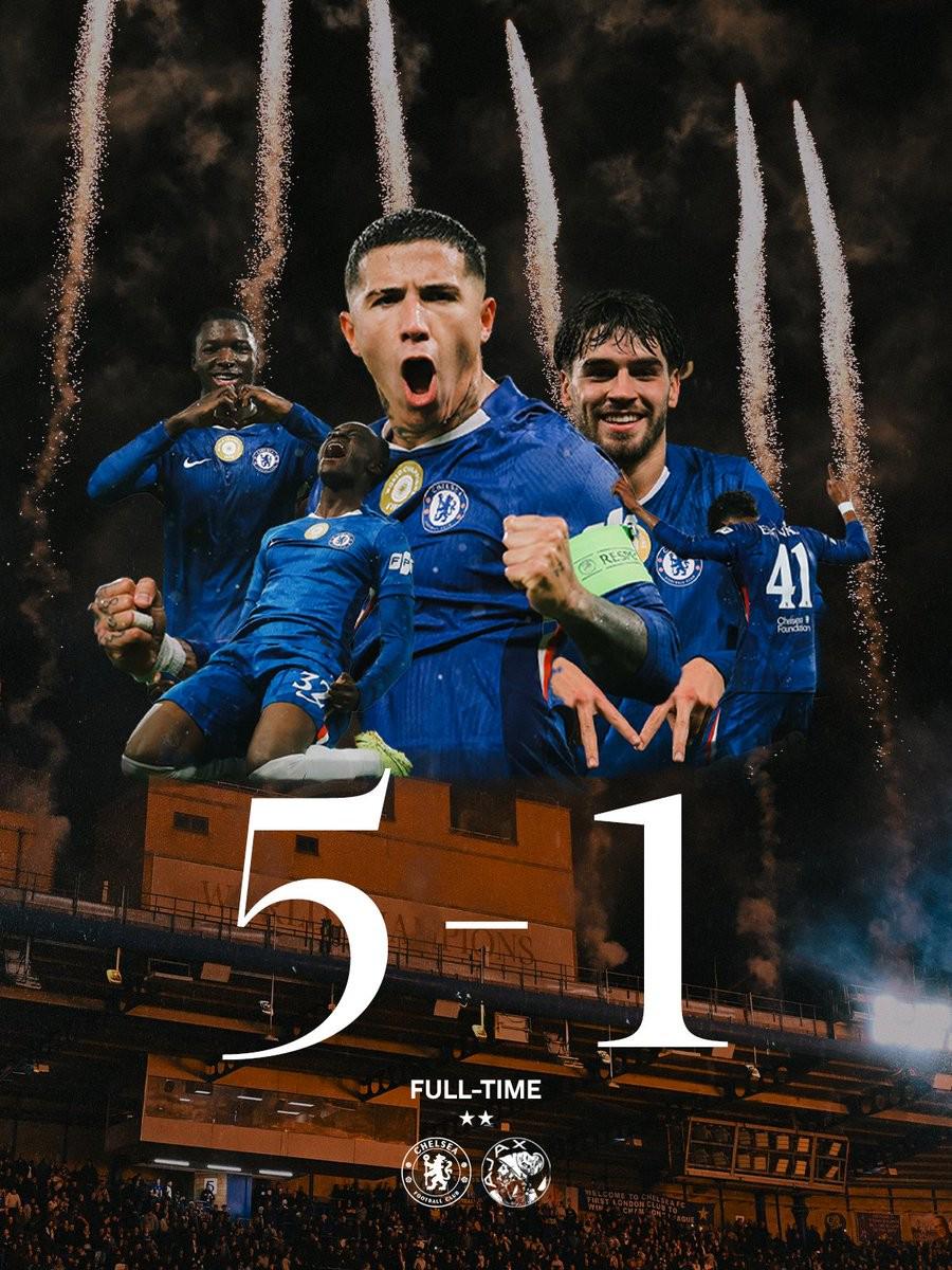 5-1大胜!切尔西自2017年9月以来首次欧冠单场进球5+