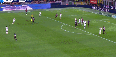 米兰2-2比萨,莱昂破门+中楣,阿特卡梅远射绝平